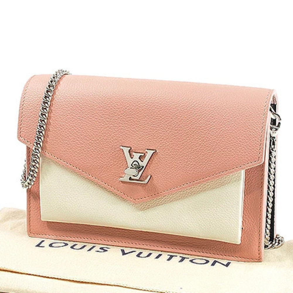 Louis Vuitton Pochette Lockme Chain Shoulder Bag Tan